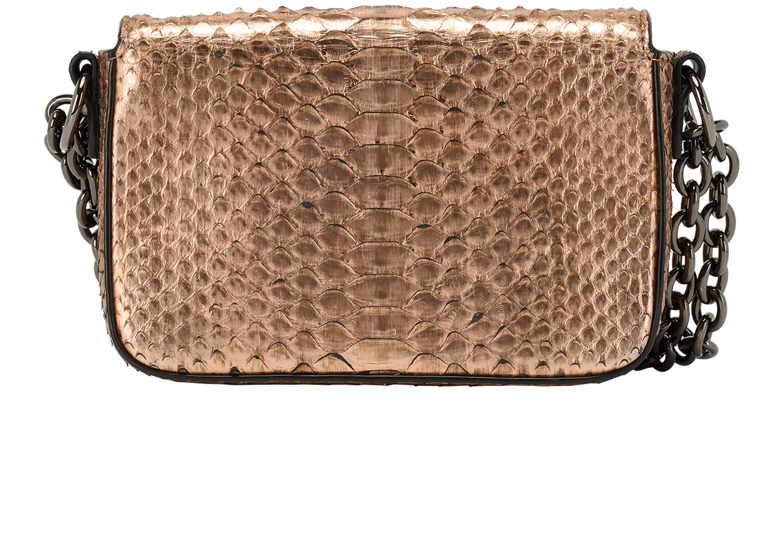 Small Natalia, &pound;395, Handbags, Bronze, Python, Back view